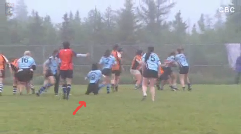 Lindsay-Hamilton playing rugby