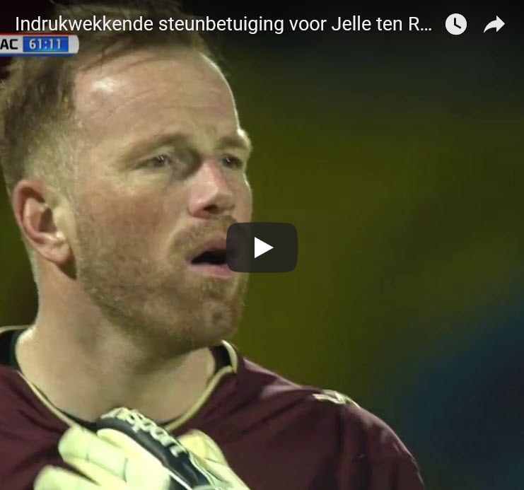 NAC Breda goalie Jelle ten Rouwelaar almost in tears