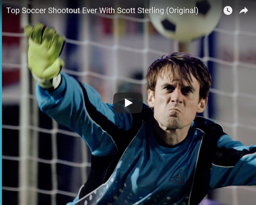 Scott Sterling, Goalkeeper diving for the ball