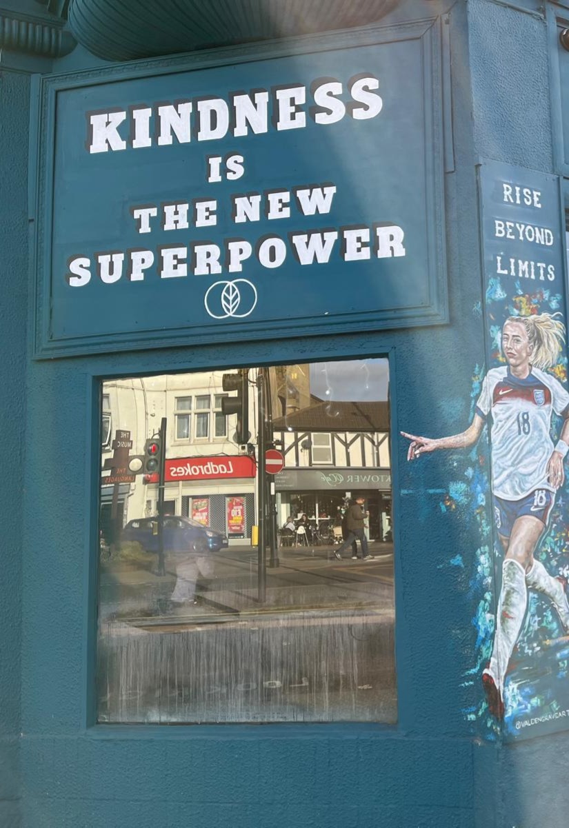 Kindness the new superpower + Chloe Kelly Mural